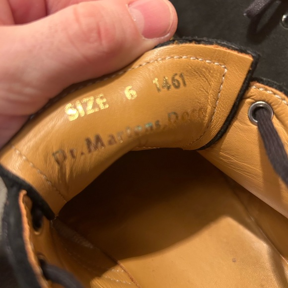 Dr Martens 1461 Made In England Suede shoes in Black - Picture 2 of 5